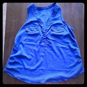 🐝 Blue racer back tank top